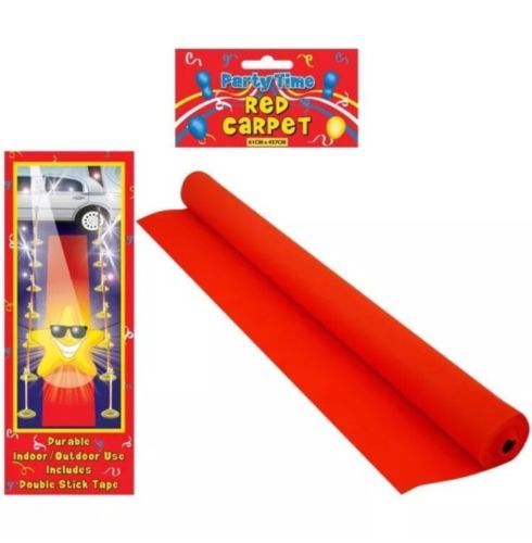 Red carpet floor runner - red,
