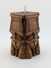 Vintage Goddess Hathor Candle Wax Holder Egypt Ibrahim Zein