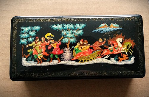 Vintage russian lacquer ware - russian,