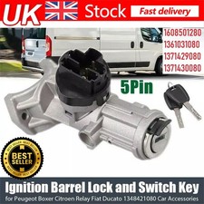 For Peugeot Boxer Citroen Relay Ducato RELAY IGNITION LOCK BARREL SWITCH KEYS