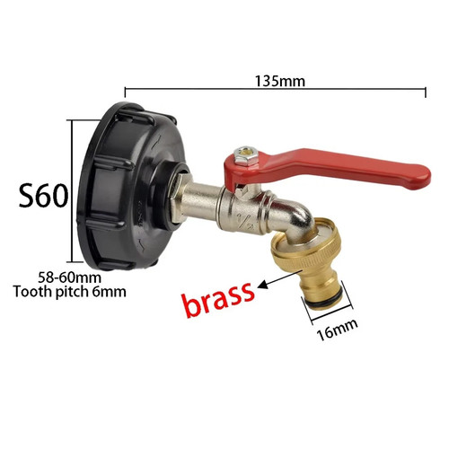 Ibc tank adaptor connector - adaptor,