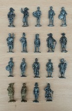 Vintage Metal Kinder Surprise Metal figures x19 Romans Vikings Knights, etc