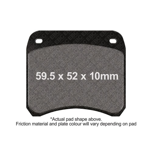 Ebc sintered race pad rear - sintered,