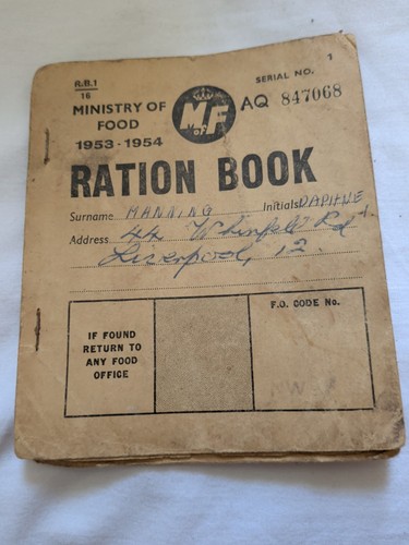 Ration book 1953 - 1953, 1954