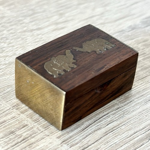 Acacia wood brass - brass, miniature