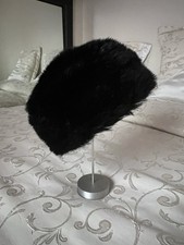 Precis Black Faux Fur Russian Style Hat