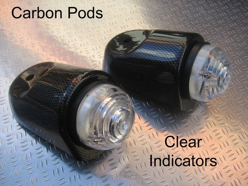 Front carbon clear indicator - front,