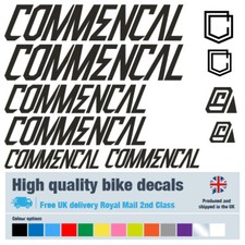 Commencal bike decals labels
