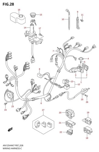 Suzuki genuine earth harness - suzuki,
