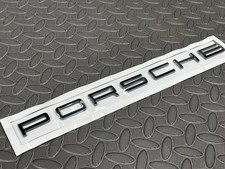PORSCHE Gloss Black Rear Badge - 911 Carrera Cayman Panamera Cayenne Macan GT3