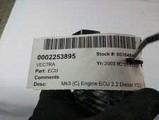 2003 VAUXHALL VECTRA 09186187