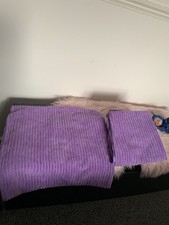 4 Lilac Cord Cushion Covers