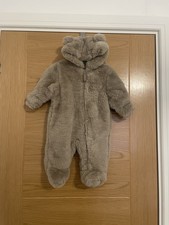 M&S Faux Fur Hooded Pramsuit