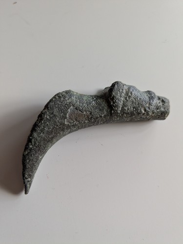 Medieval dogs head ewer spout - dogs,