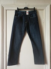 Red Herring Dark Denim Men's Jeans, W 34 " L, Slim Fit, New