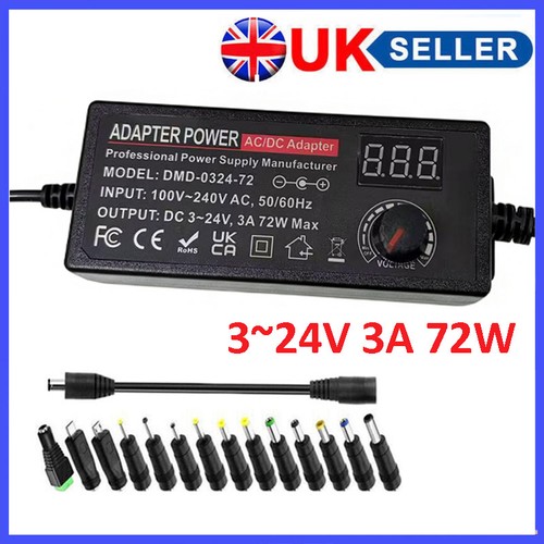 72w power supply 24v - dc, 3v~24v