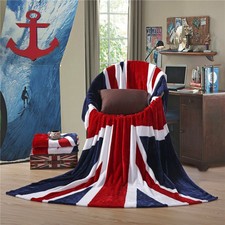 Union Jack Flag Fleece Throw