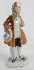 Bone China Man Figure Bachelor Rococo Noble Man Aristocrat Porcelain