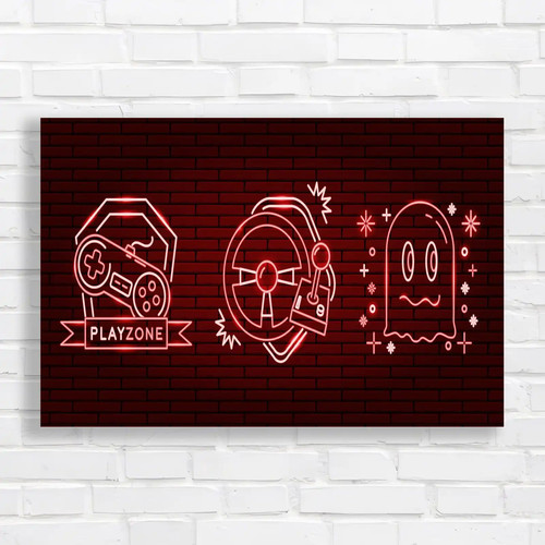 Retro playzone gaming - playzone, red