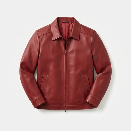 Men red genuine lambskin - men’s,