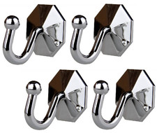 4 x Silver Curtain Tie Back