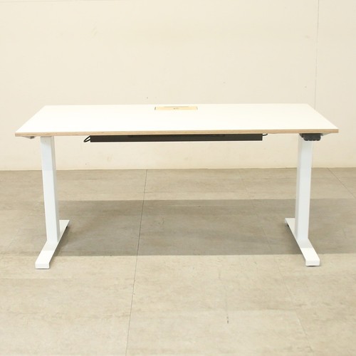 White 1300mm sit stand desk - sit,