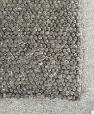 Dark Grey Wool Felt Rug 80x150cm Very Cosy