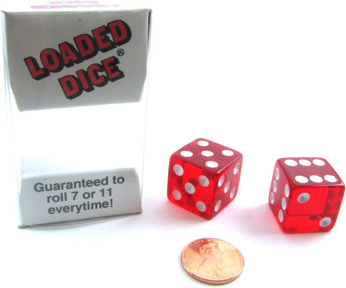 Transparent loaded dice - 1,