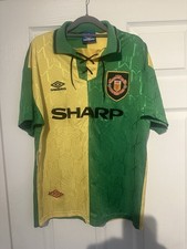 Rare Original Manchester United 1992/1994 Newton Heath Third Shirt Medium Umbro