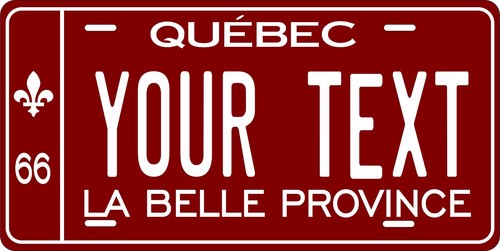 Quebec 1966 license plate - quebec,