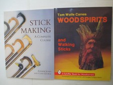 Wood Spirits Stick Making lot of 2 books Walking Sticks Andrew Jones Tom Wolfe