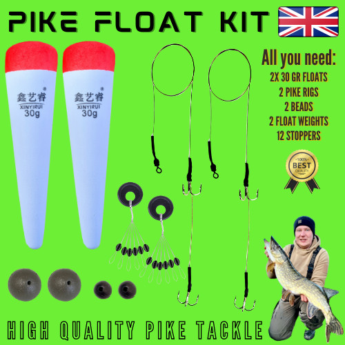 Pike fishing deadbait - fishing, float