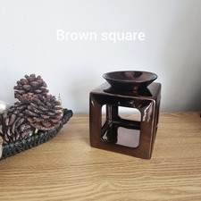 Brown Square wax melt burner