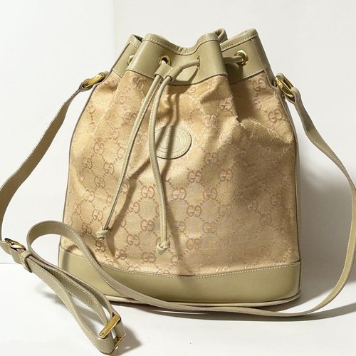 Used gucci canvas leather - [used],