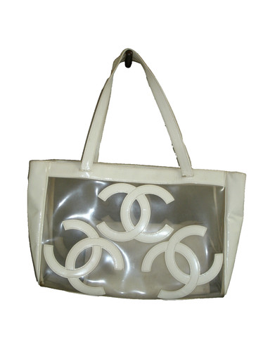 Chanel transparent bag logo - bag, cc