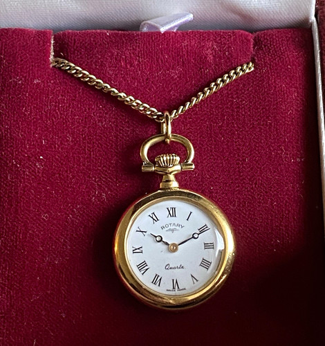 Rotary quartz necklace watch - rotary,