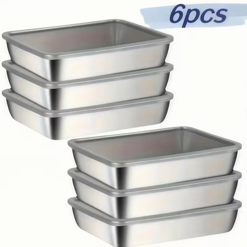 6pcs stainless steel food - stainless,