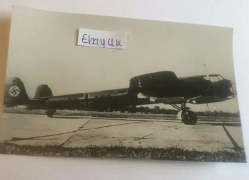 Vintage aeroplane photo card