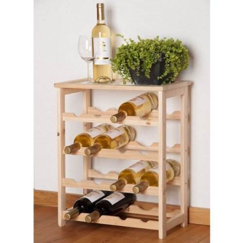 Wooden wine rack - wooden, bottle
