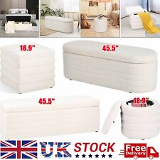 Velvet Storage Ottoman Teddy