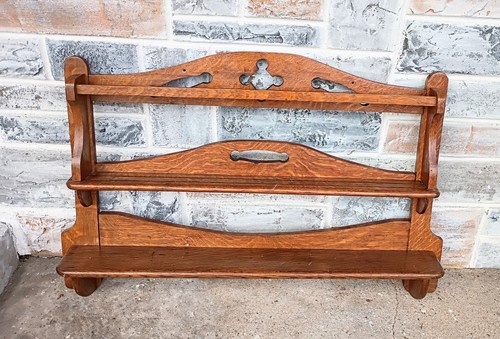 Large antique oak arts cafts - &,