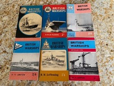 BRITISH WARSHIPS  IAN ALLAN. [6 different editions.]