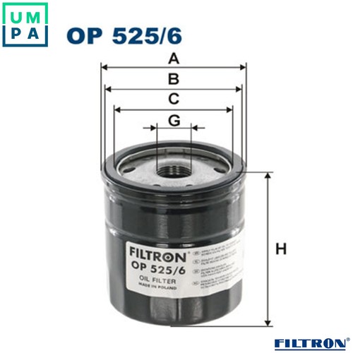 Oil filter 525 - filter, 525/6