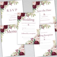 Burgundy Wedding Invitations