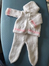 NEW hand knitted baby set