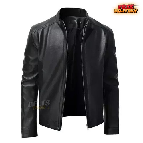 New men biker casual genuine - new,