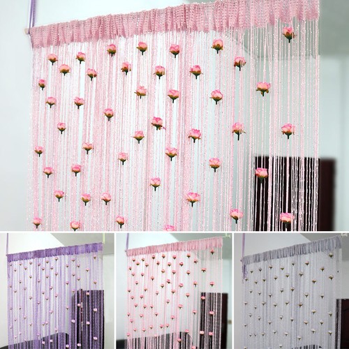 String curtain panels door fly - string,