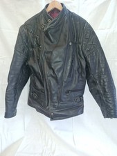 Vintage Leather Motorcycle Jacket 46