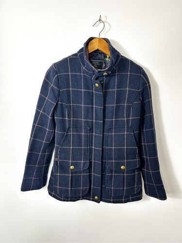 Joules tweed field coat blue - joules,