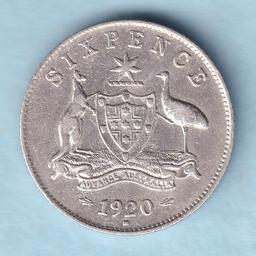 Australia 1920 sixpence - ,
